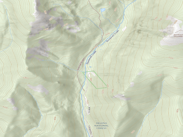 USGS topographic map of Park Creek Rd 607-003D