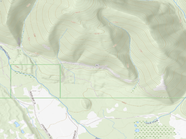 USGS topographic map of Park Creek Rd 607-006