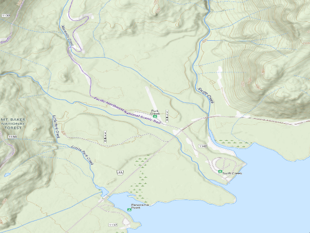 USGS topographic map of Park Creek