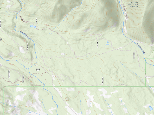 USGS topographic map of Park Creekk Rd 607-012