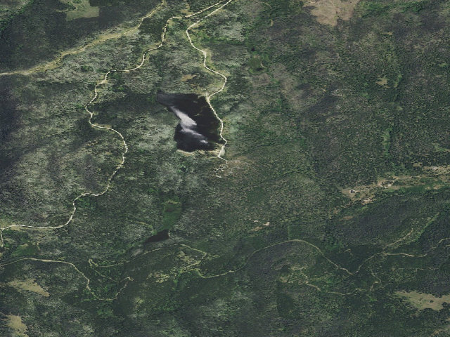 Aerial image of Park Lake Campground