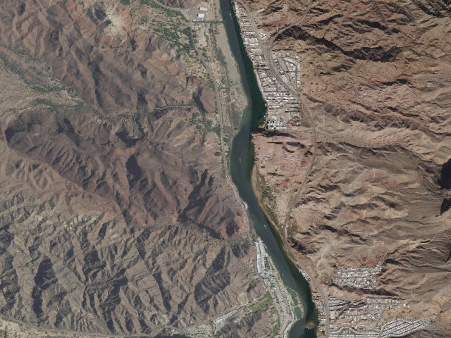 Aerial image of Parker Strip Recreation Area
