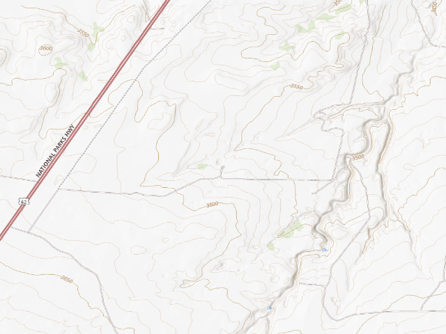 USGS topographic map of Parks Ranch Campground