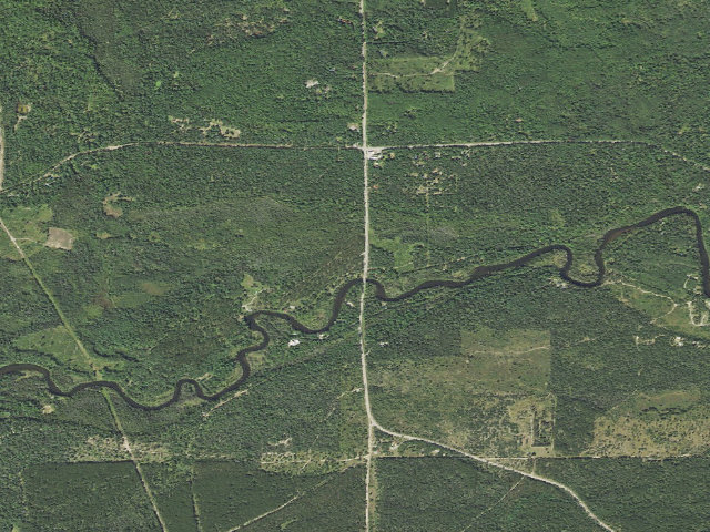 Aerial image of Parmalee Bridge State Forest Campground and Canoe Camp