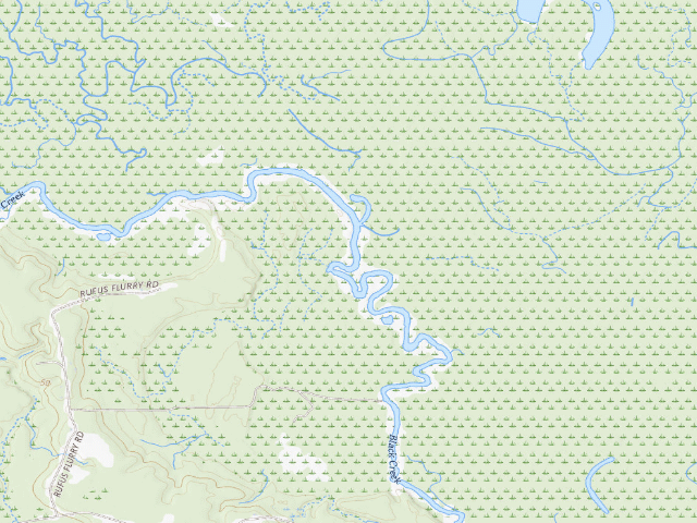 USGS topographic map of Pascagoula River WMA camp site 18