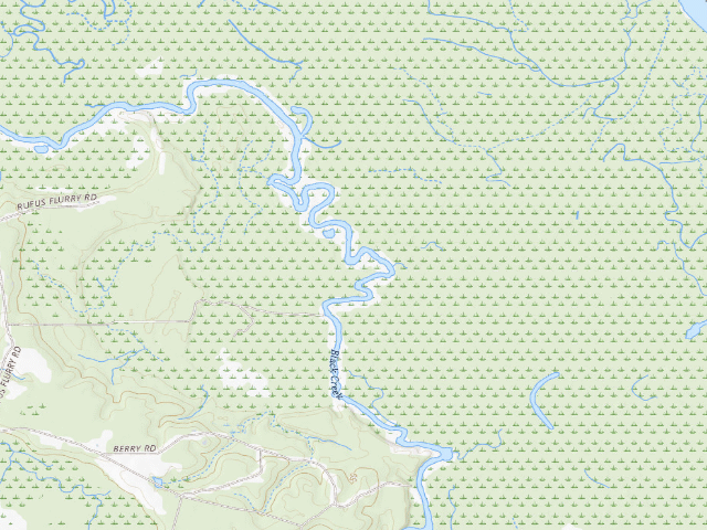 USGS topographic map of Pascagoula River WMA camp site 2