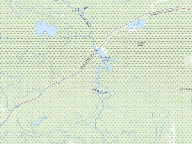 USGS topographic map of Pascagoula River WMA camp site 26