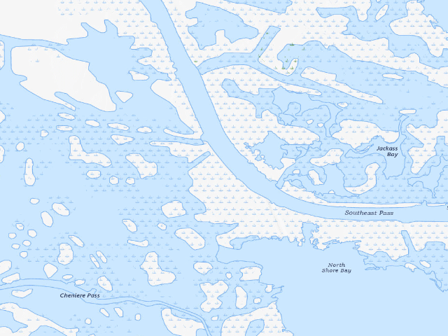USGS topographic map of Pass-a-Loutre WMA primitive camping area 5