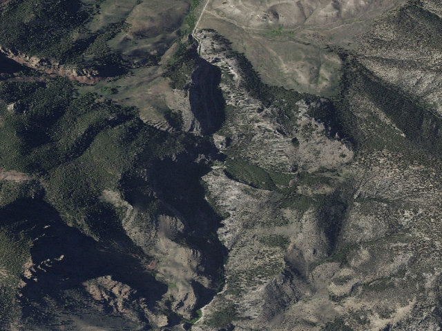 Aerial image of Pass Creek Narrows Camping Area & Picnic Site