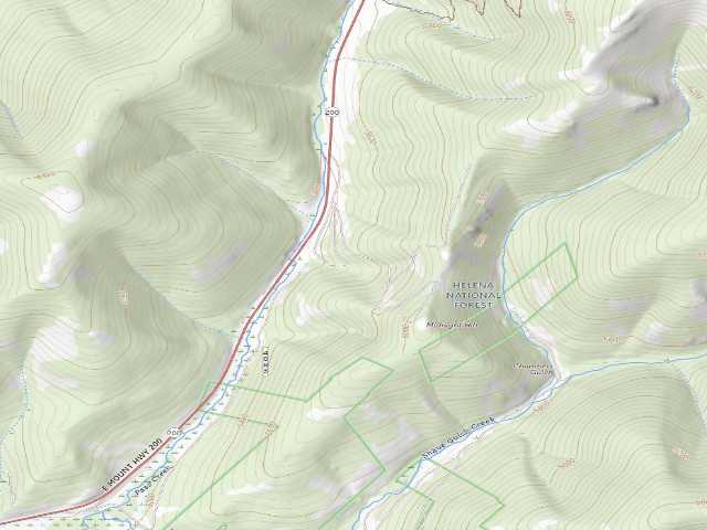 USGS topographic map of Pass Crk-Rd 4083-007