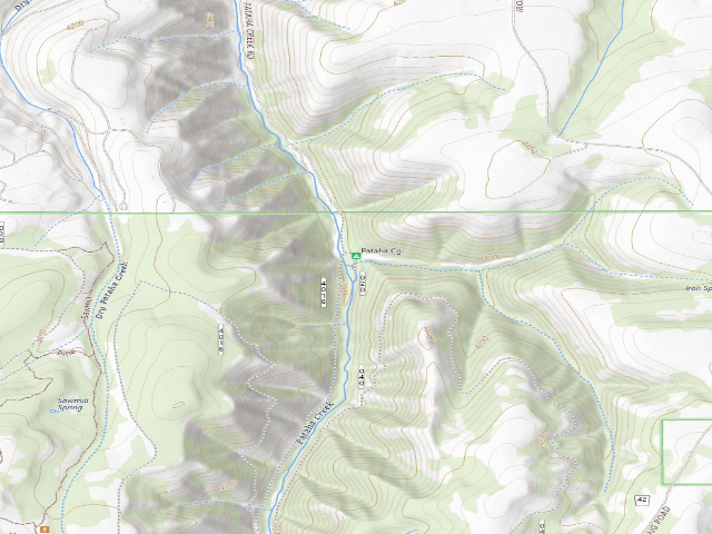 USGS topographic map of Pataha Campground