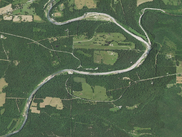 Aerial image of Patrick Bridge Access