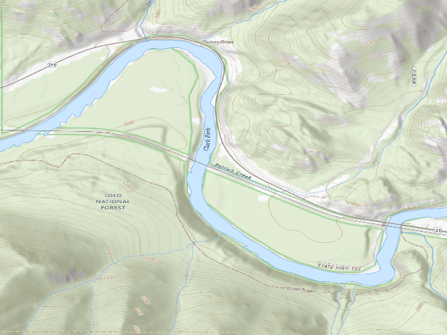USGS topographic map of Patrick Cg-004
