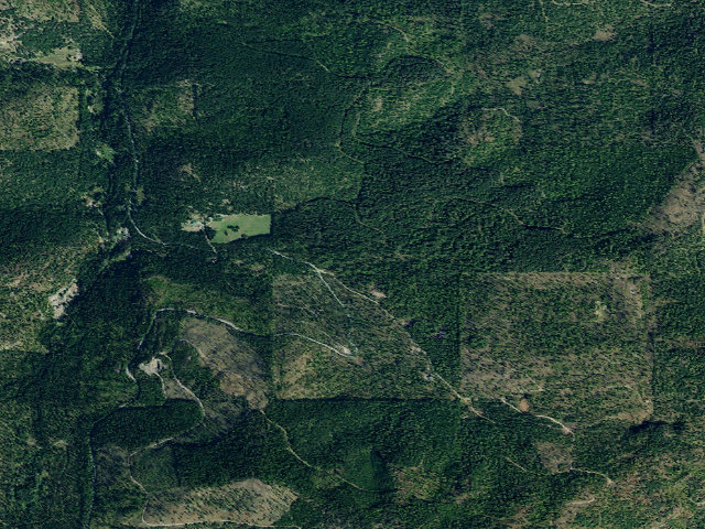 Aerial image of Patrick Creek Dispersed Site 3
