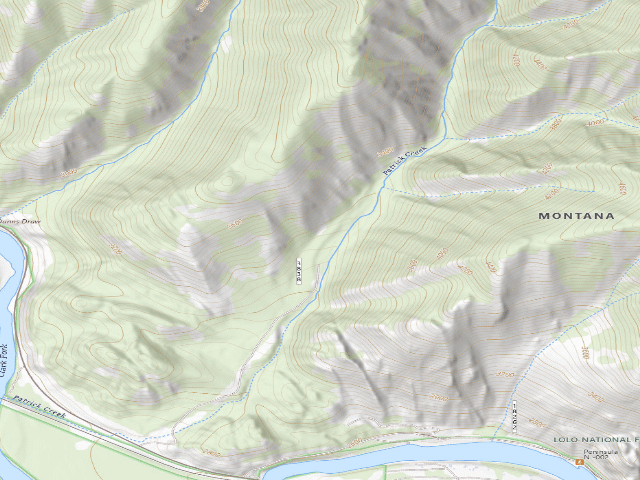 USGS topographic map of Patrickaccess-008