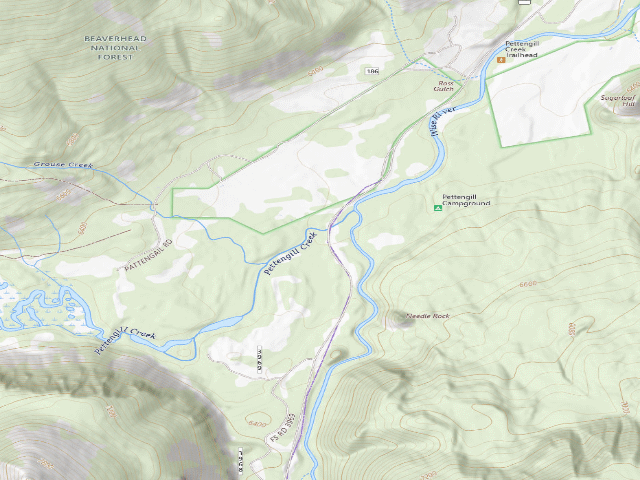 USGS topographic map of Pattengail