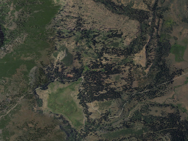 Aerial image of Patterson Campground
