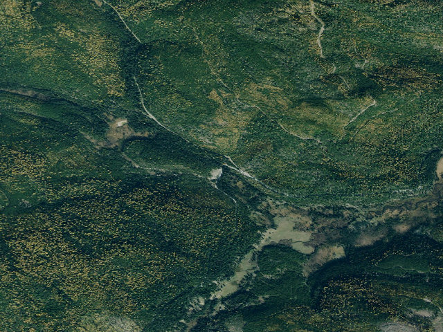 Aerial image of Paul Creek Site 1