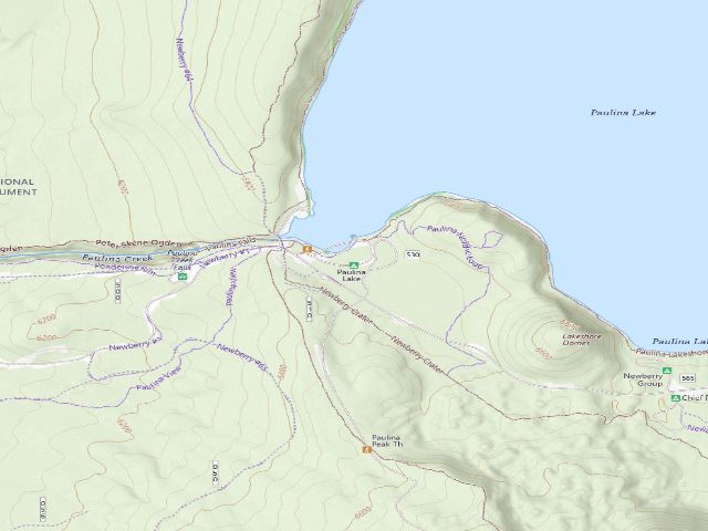 USGS topographic map of Paulina Lake