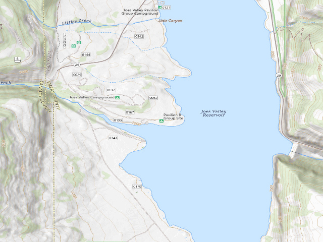 USGS topographic map of Pavilion B Group Site
