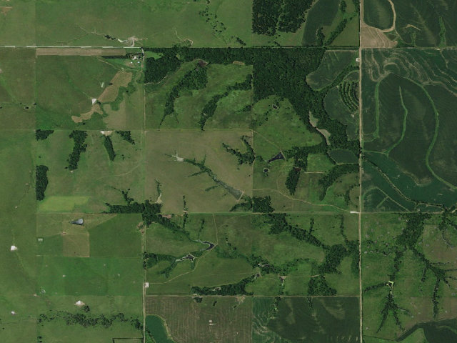 Aerial image of Pawnee Prairie WMA