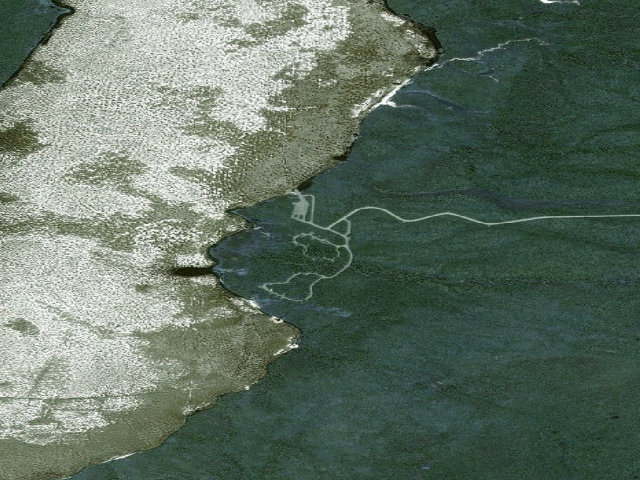 Aerial image of Paxson Lake Campground (Richardson Highway MP 175)
