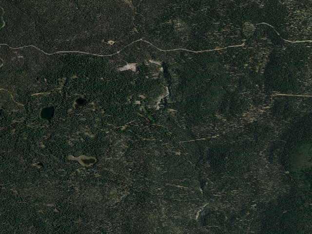 Aerial image of Payne Springs Campground