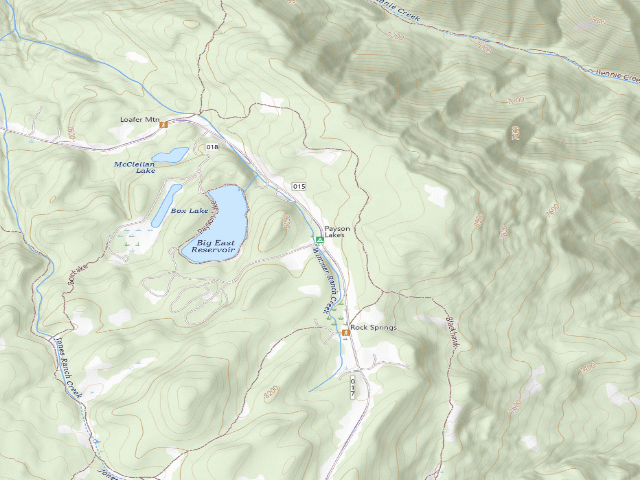 USGS topographic map of Payson Lakes