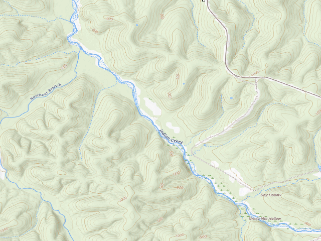 USGS topographic map of Pea Ridge Conservation Area