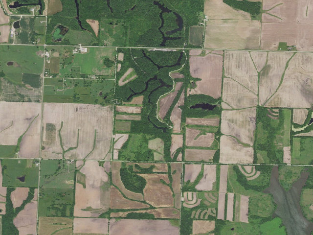 Aerial image of Peabody Conservation Area