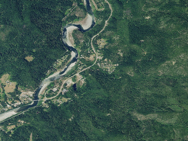 Aerial image of Pearch Creek