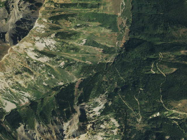 Aerial image of Pearl Pass Dispersed