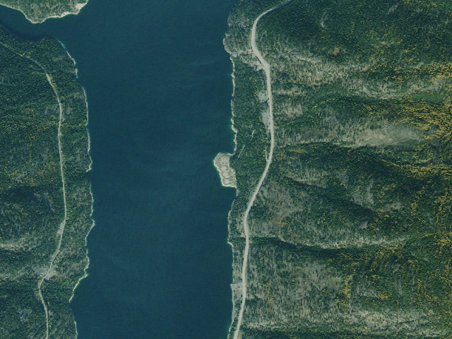 Aerial image of Peck Gulch Camprground
