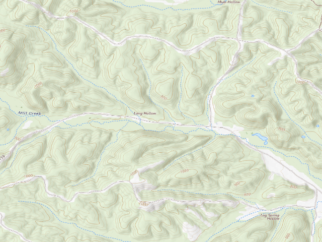 USGS topographic map of Peck Ranch Conservation Area