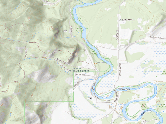USGS topographic map of Pee Wee-002