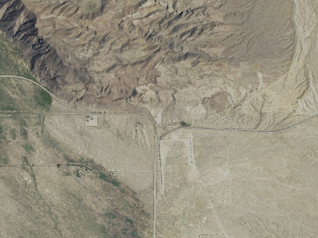 Aerial image of Peg leg legal RV boondocks side