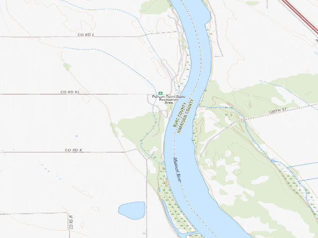 USGS topographic map of Pelican Point SRA