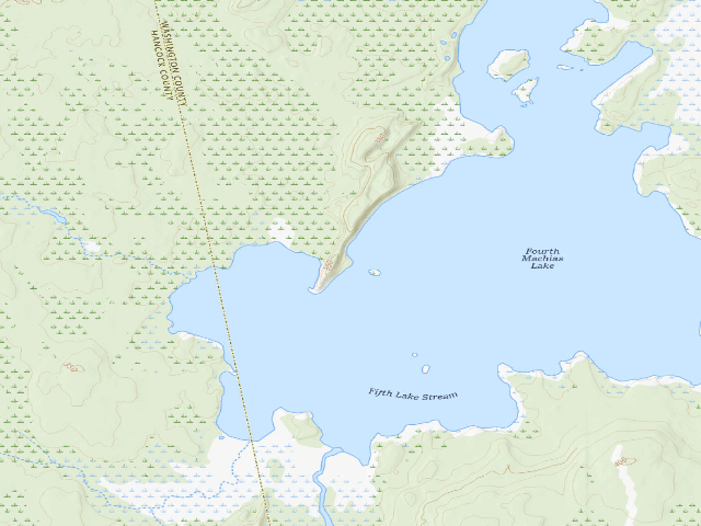 USGS topographic map of Peninsula South (Duck Lake Public Land)