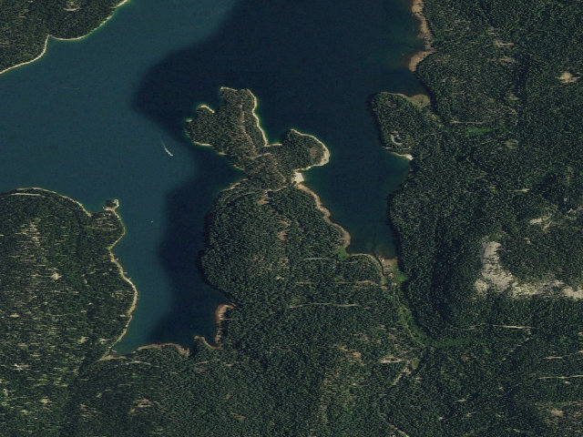 Aerial image of Peninsula Tent (Family Cg)