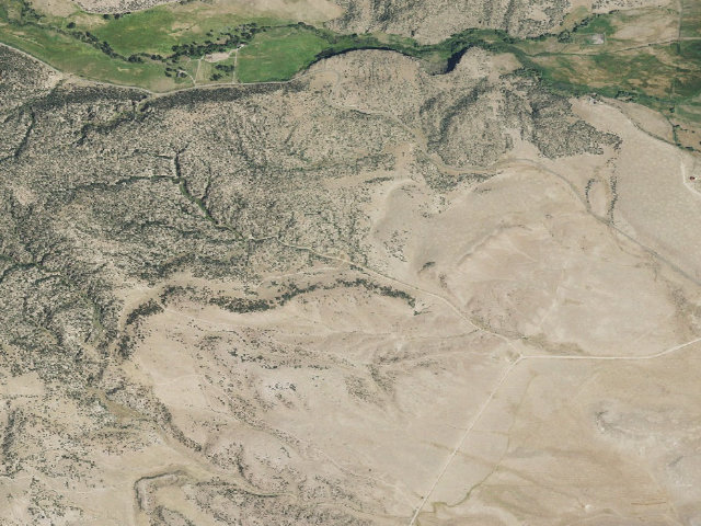 Aerial image of Penitente Canyon