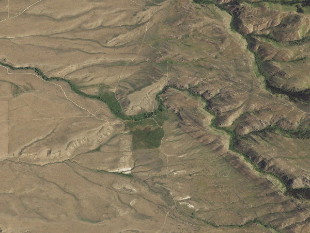 Aerial image of Pennock Mountain WHMA Campground