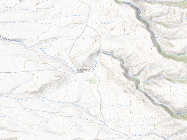 USGS topographic map of Pennock Mountain WHMA Campground