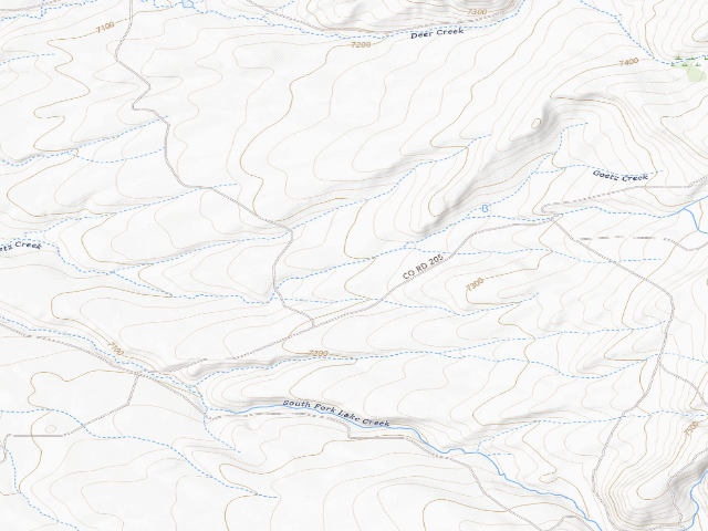 USGS topographic map of Pennock Mountain WHMA — Camping Area #3