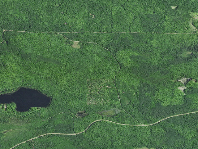 Aerial image of Penokee Trail Shelter