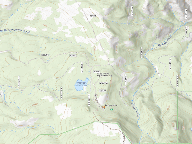 USGS topographic map of Pepperdine Equestrian Cg