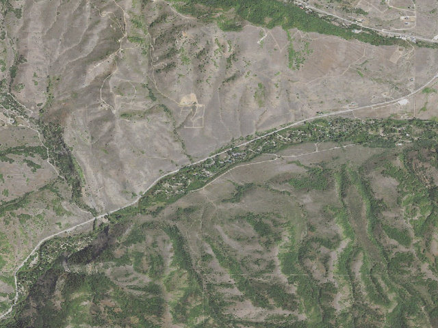 Aerial image of Perception Park Campground