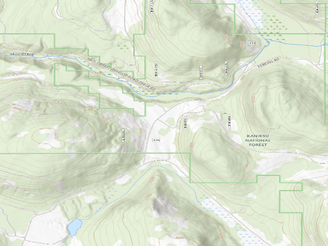 USGS topographic map of Perkins Lake Road 01