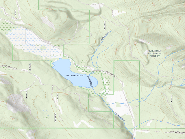 USGS topographic map of Perkins Lake Road 05