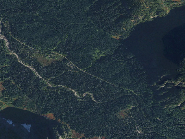Aerial image of Perry Creek