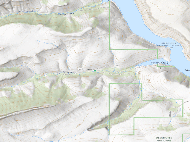 USGS topographic map of Perry South